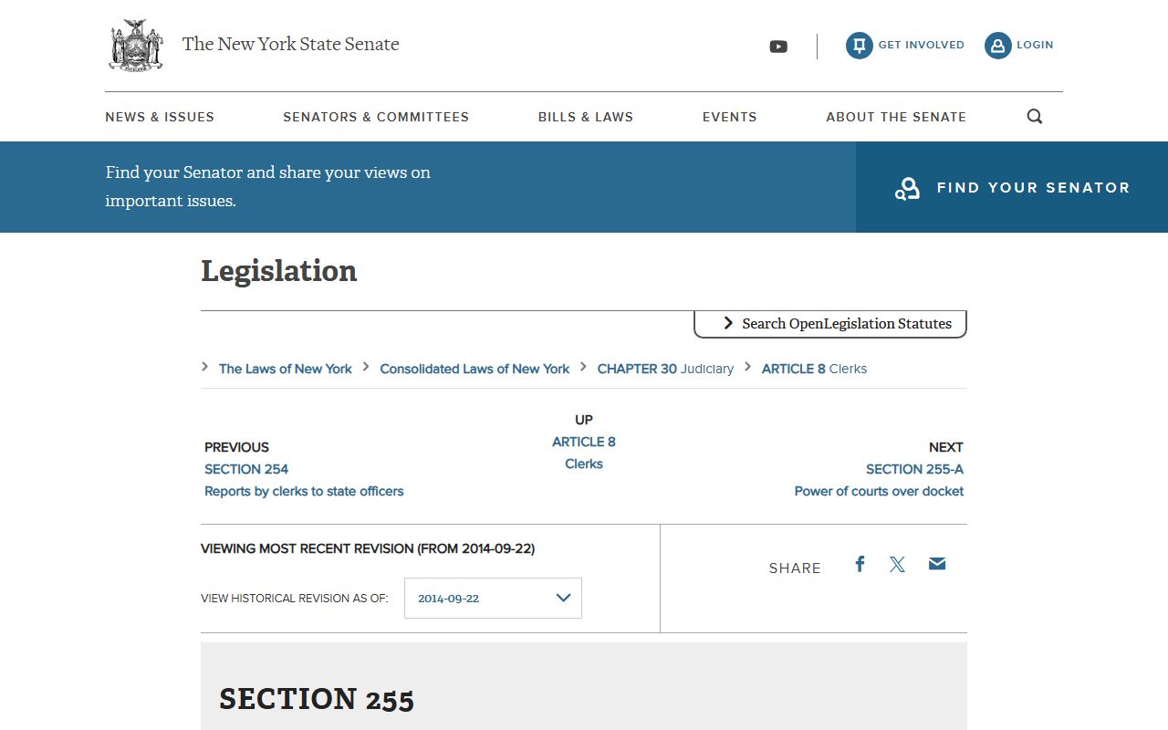 Onondaga County court record copies and searches under Judiciary Law 255